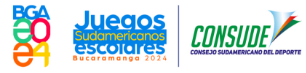 Juegos Sudamericanos Escolares Bucaramanga 2024 - CONSUDE